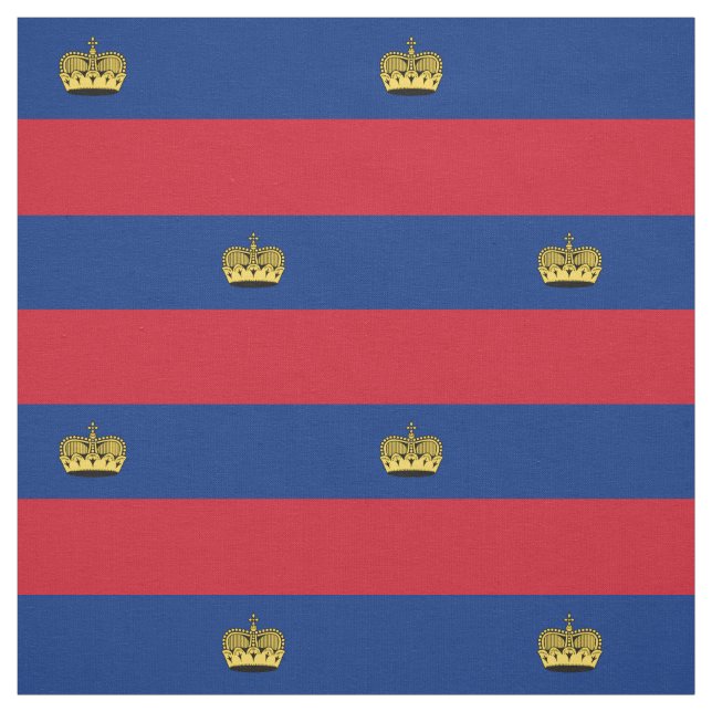 Tissu Drapeau du Liechtenstein (Échantillon)