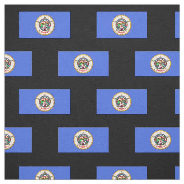 Tissu Drapeau du Minnesota (Échantillon)