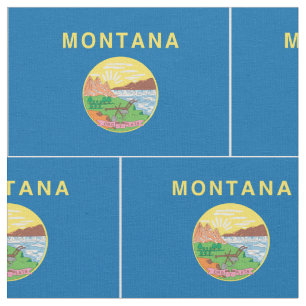 Tissu Drapeau du MONTANA -