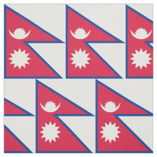 Tissu Drapeau du Népal