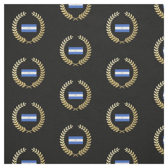 Tissu Drapeau du Nicaragua (Échantillon)
