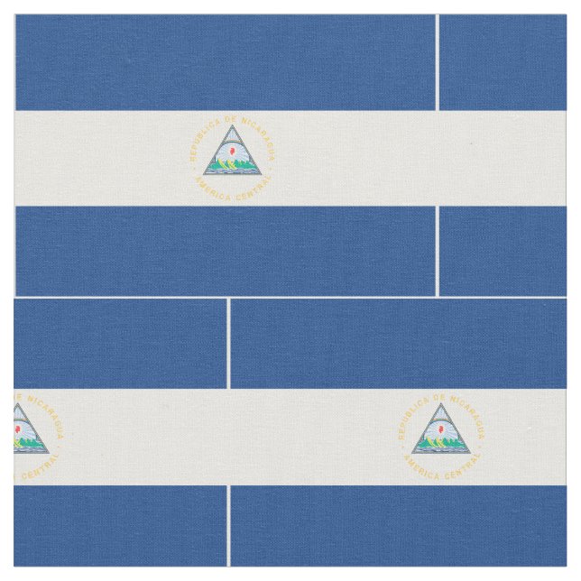 Tissu Drapeau du Nicaragua (Fermer)