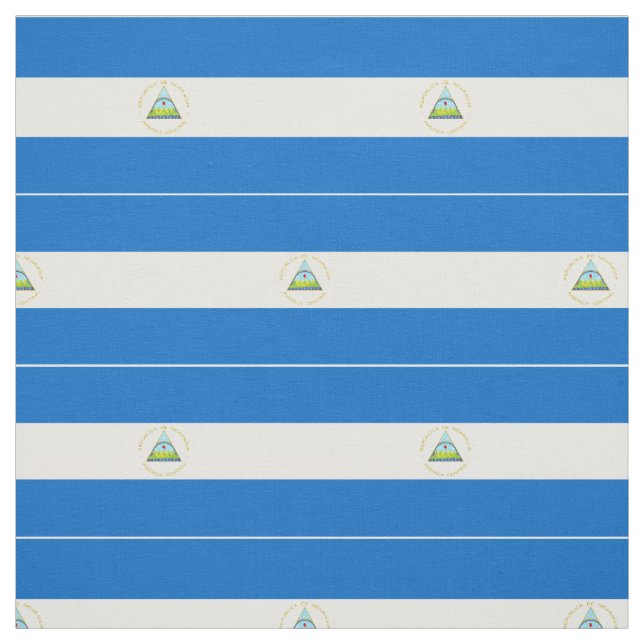 Tissu Drapeau du Nicaragua (Échantillon)