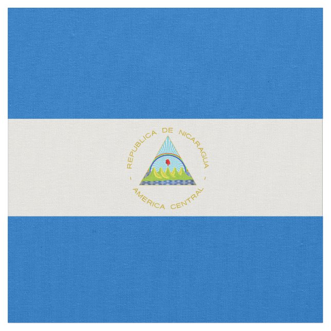 Tissu Drapeau du Nicaragua (Fermer)