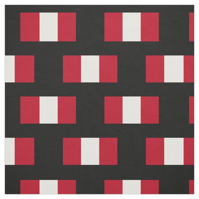 Tissu Drapeau du Pérou (Échantillon)