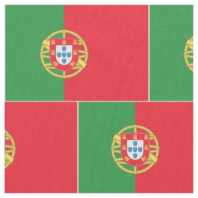 Tissu Drapeau du Portugal (Fermer)