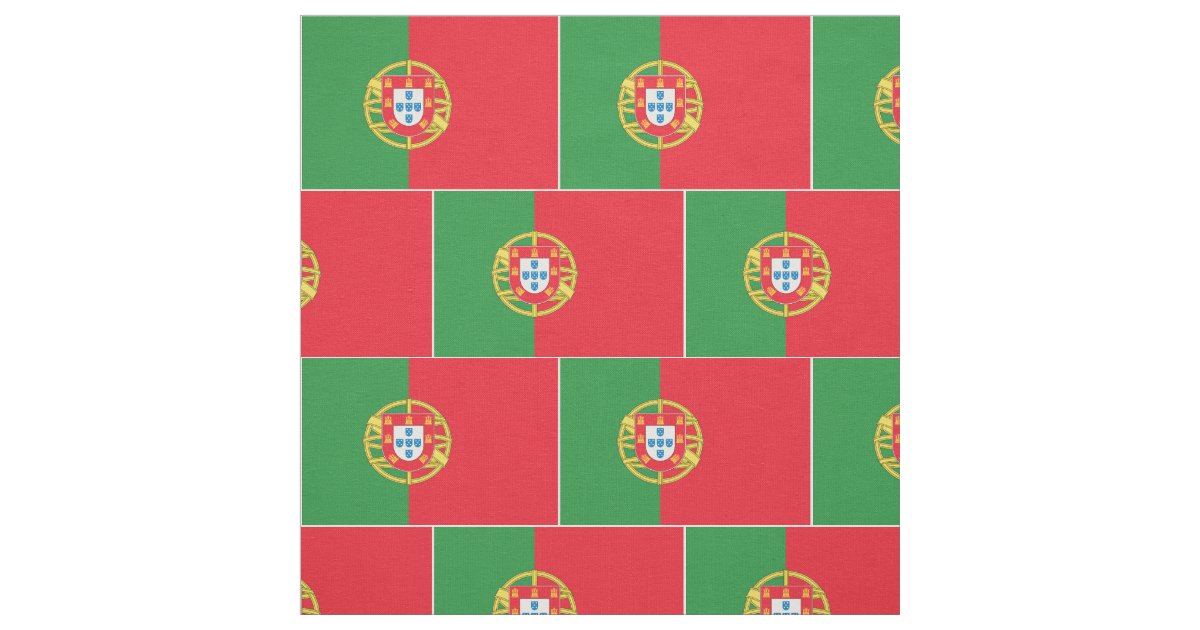 Tissu Drapeau du Portugal Zazzle.fr
