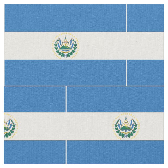 Tissu Drapeau du Salvador (Fermer)