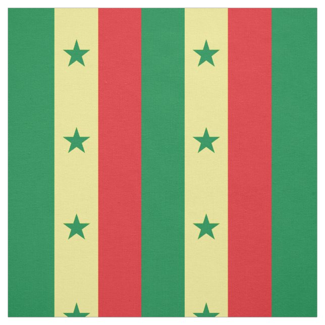 Tissu Drapeau du Sénégal (Échantillon)