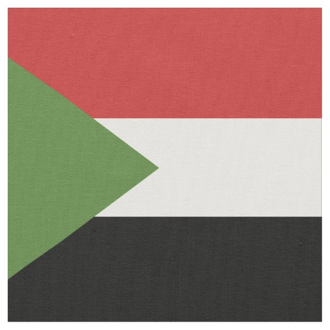 Tissu drapeau du Soudan (Fermer)