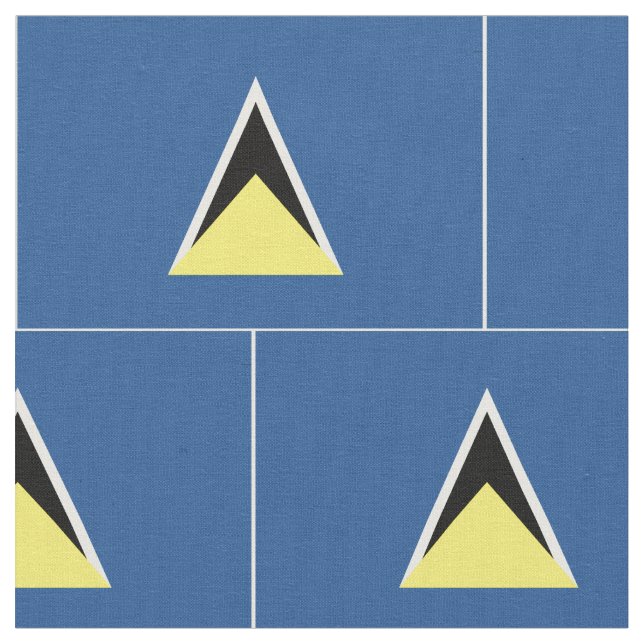 Tissu Drapeau du St Lucia (Fermer)