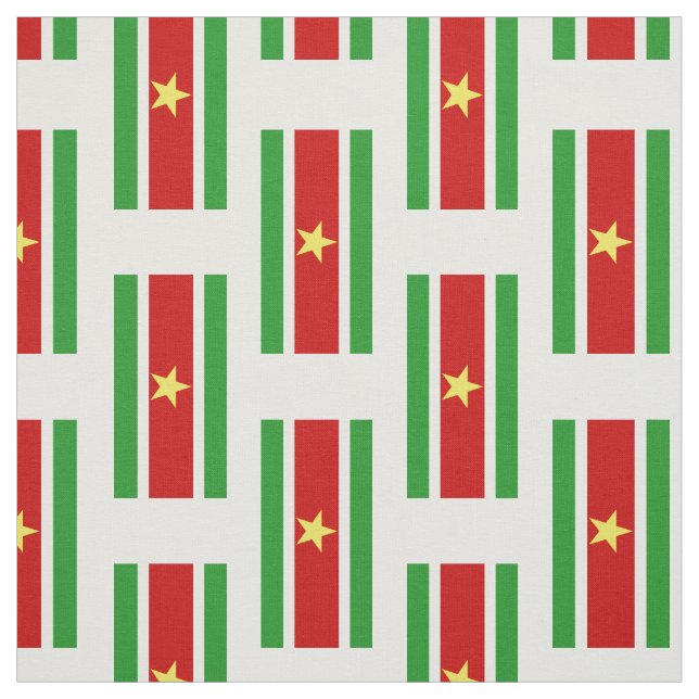 Tissu Drapeau du Suriname| (Échantillon)