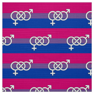 Tissu Drapeau du symbole de la fierté bisexuelle
