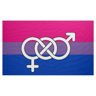 Tissu Drapeau du symbole de la fierté bisexuelle