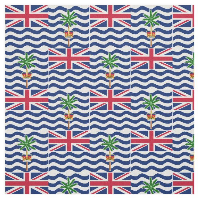 Tissu Drapeau du Territoire britannique de l'océan Indie (Échantillon)