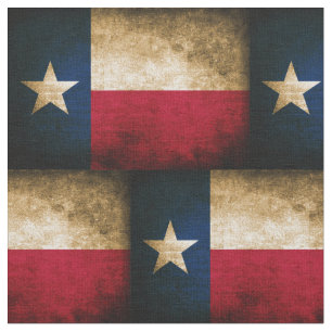 Tissu Drapeau du Texas affligé par cru