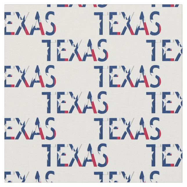 Tissu Drapeau du Texas dans le mot le Texas (Fermer)