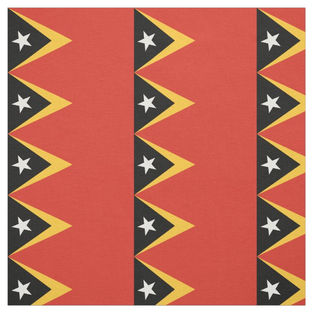 Tissu Drapeau du Timor oriental (Échantillon)
