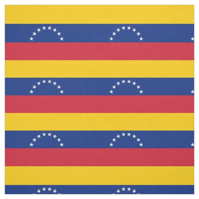 Tissu Drapeau du Venezuela patriotique (Échantillon)
