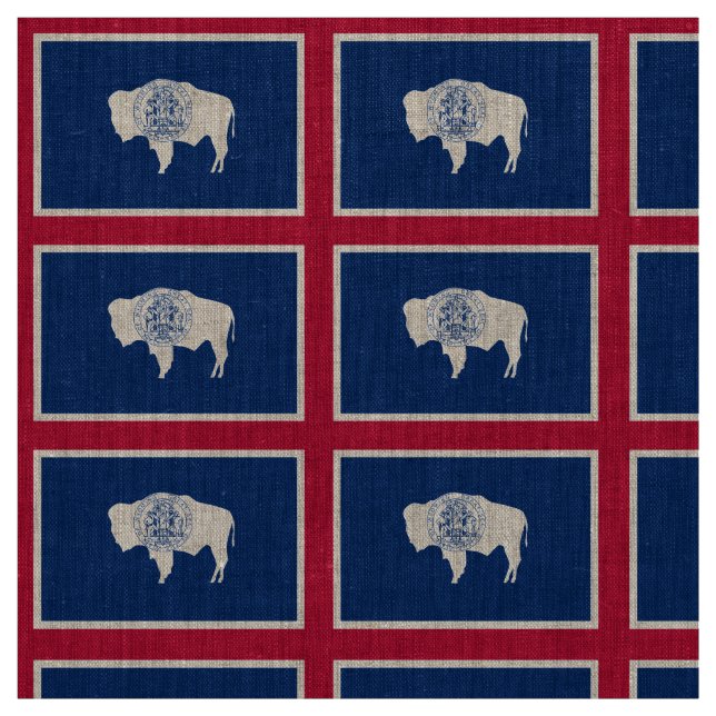 Tissu Drapeau du Wyoming (Échantillon)