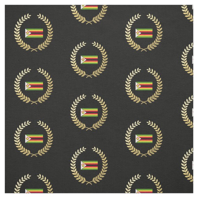 Tissu Drapeau du Zimbabwe (Échantillon)