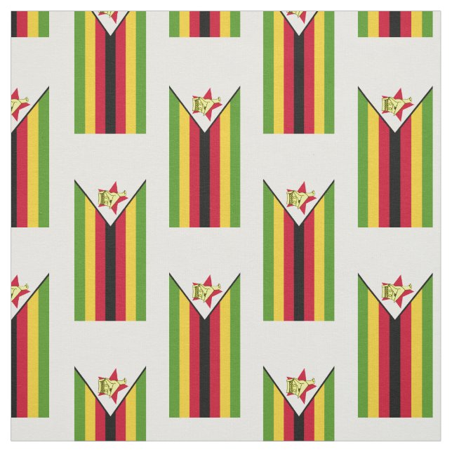 Tissu Drapeau du Zimbabwe (Échantillon)