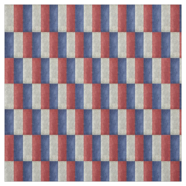 Tissu Drapeau français avec une torsion (Échantillon)