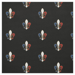 Tissu Drapeau français Colors Fleur de Lis