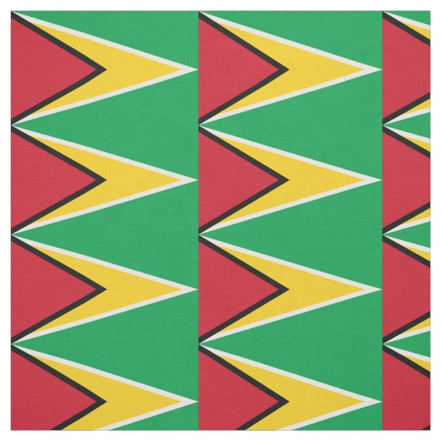 Tissu Drapeau Guyana (Échantillon)