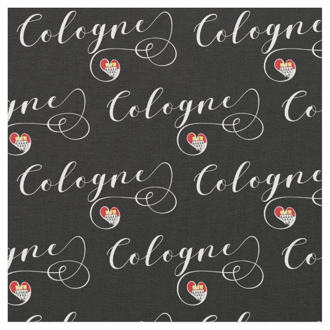 Tissu Drapeau Heart Cologne, Köln, Allemagne (Fermer)