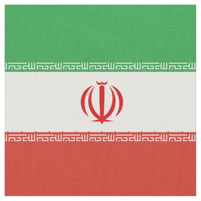 Tissu Drapeau iranien (Fermer)