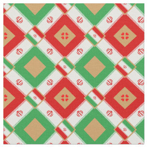 Tissu Drapeau iranien et mode tissus branchés