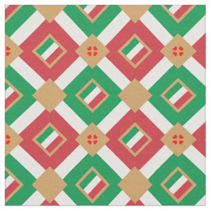 Tissu Drapeau italien et mode textile branché italien