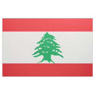 Tissu Drapeau libanais