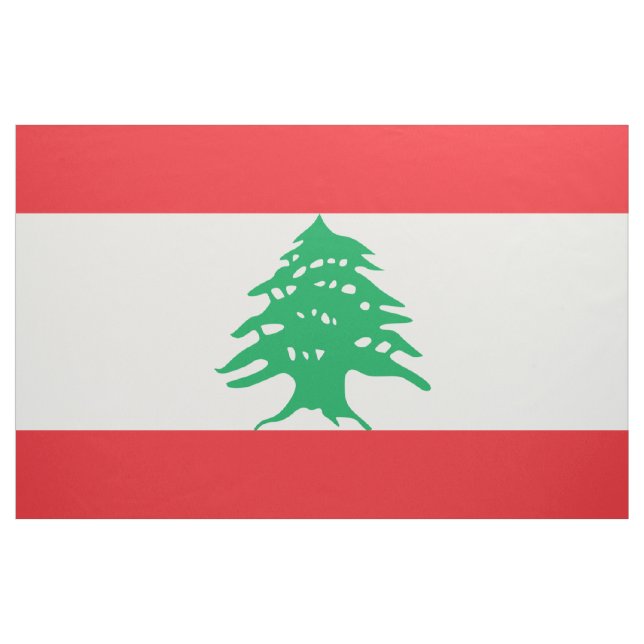 Tissu Drapeau libanais (Yard)