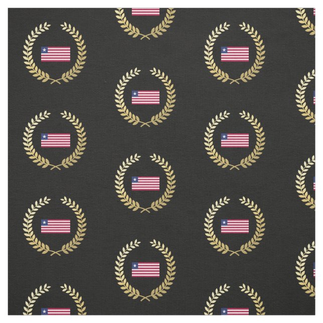 Tissu Drapeau libérien (Échantillon)