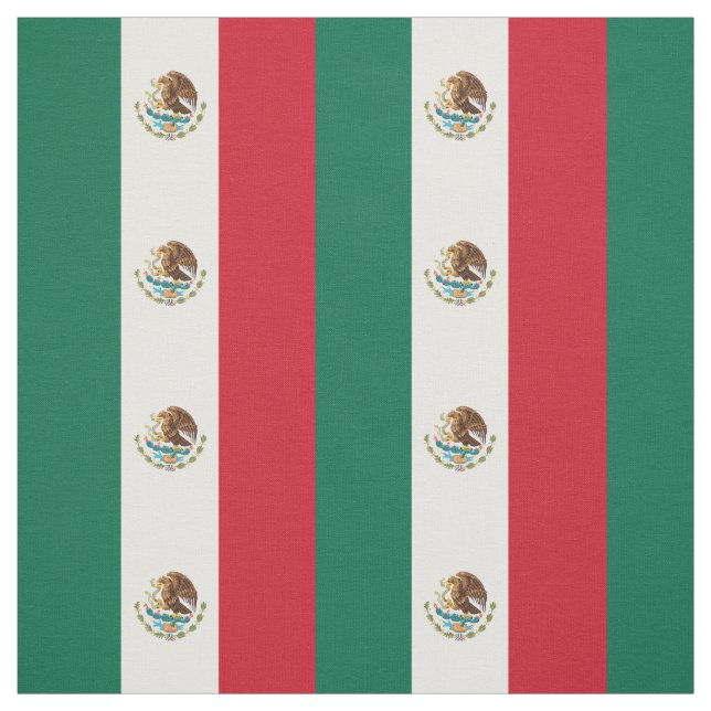 Tissu Drapeau Mexicain (Échantillon)