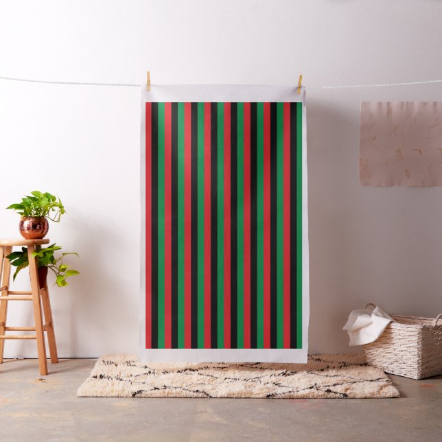 Tissu Drapeau panafricain, Joyeux Kwanzaa (In Situ)