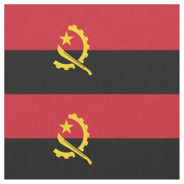 Tissu Drapeau patriotique angolais (Fermer)