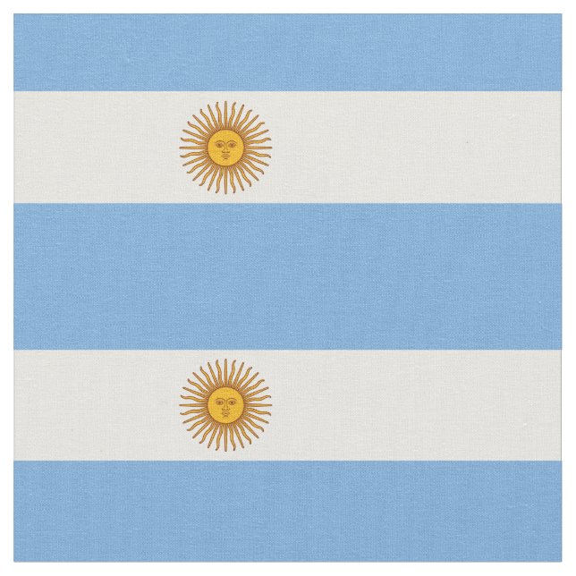 Tissu Drapeau patriotique argentin (Fermer)