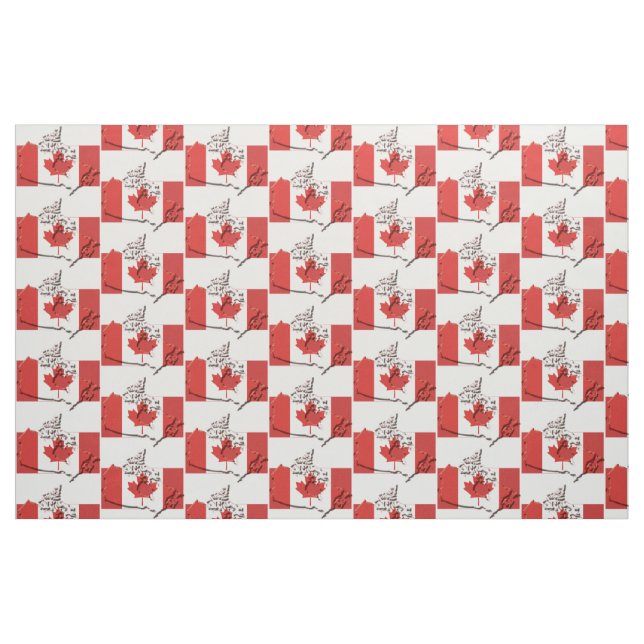 Tissu Drapeau Patriotique CANADA (Fat Quarter)