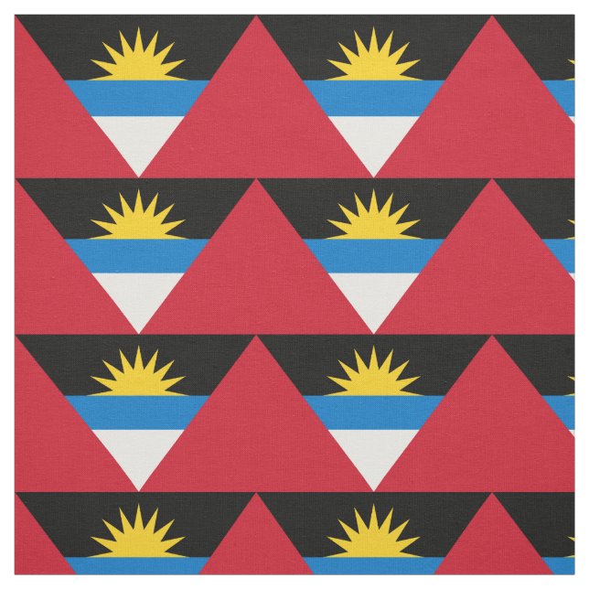 Tissu Drapeau patriotique d'Antigua-et-Barbuda (Échantillon)