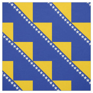 Tissu Drapeau patriotique de Bosnie-Herzégovine