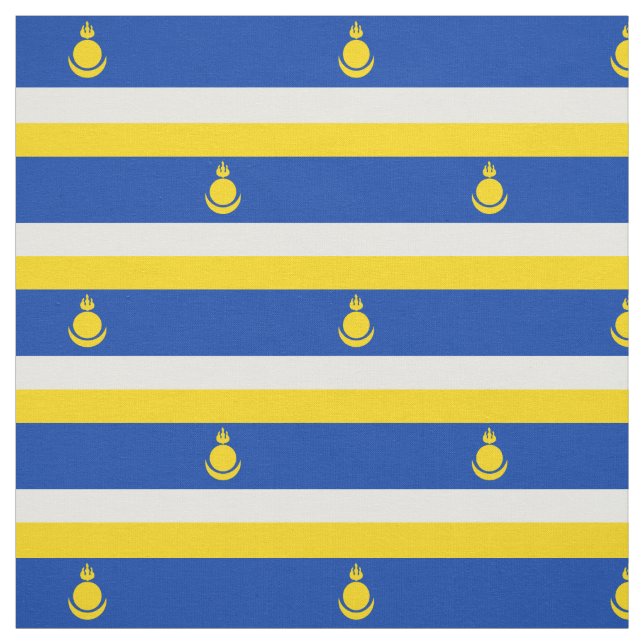 Tissu Drapeau patriotique de Bouriatie (Échantillon)