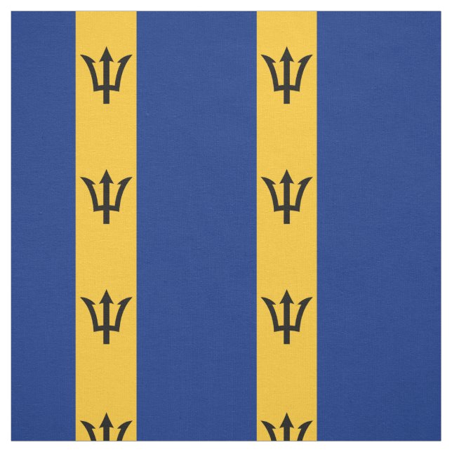 Tissu Drapeau patriotique de la Barbade (Échantillon)