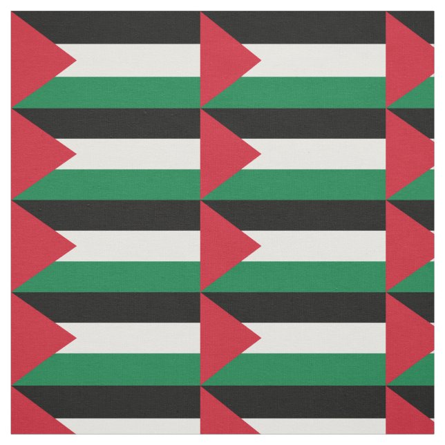 Tissu Drapeau patriotique de la Palestine (Échantillon)