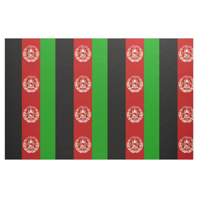 Tissu Drapeau patriotique de l'Afghanistan (Fat Quarter)