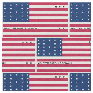 Tissu Drapeau patriotique de l'atoll de Bikini