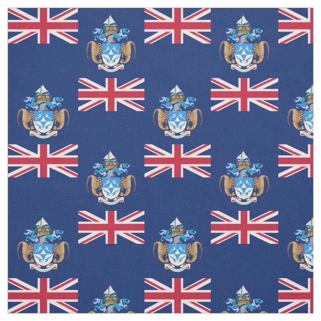 Tissu Drapeau patriotique de Tristan da Cunha (Échantillon)