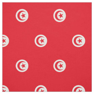 Tissu Drapeau patriotique de Tunisie